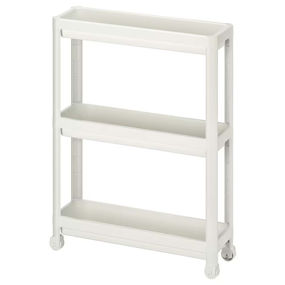 Ikea Vesken Trolley, White, 54X18X71 CM 504.538.81