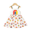 Girl Allover Rainbow Heart Print Strappy Dress (5-6 Years) 20639430