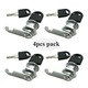 Jaramy Cabinet Cam Lock Key Set 16MM 4PCS Pack