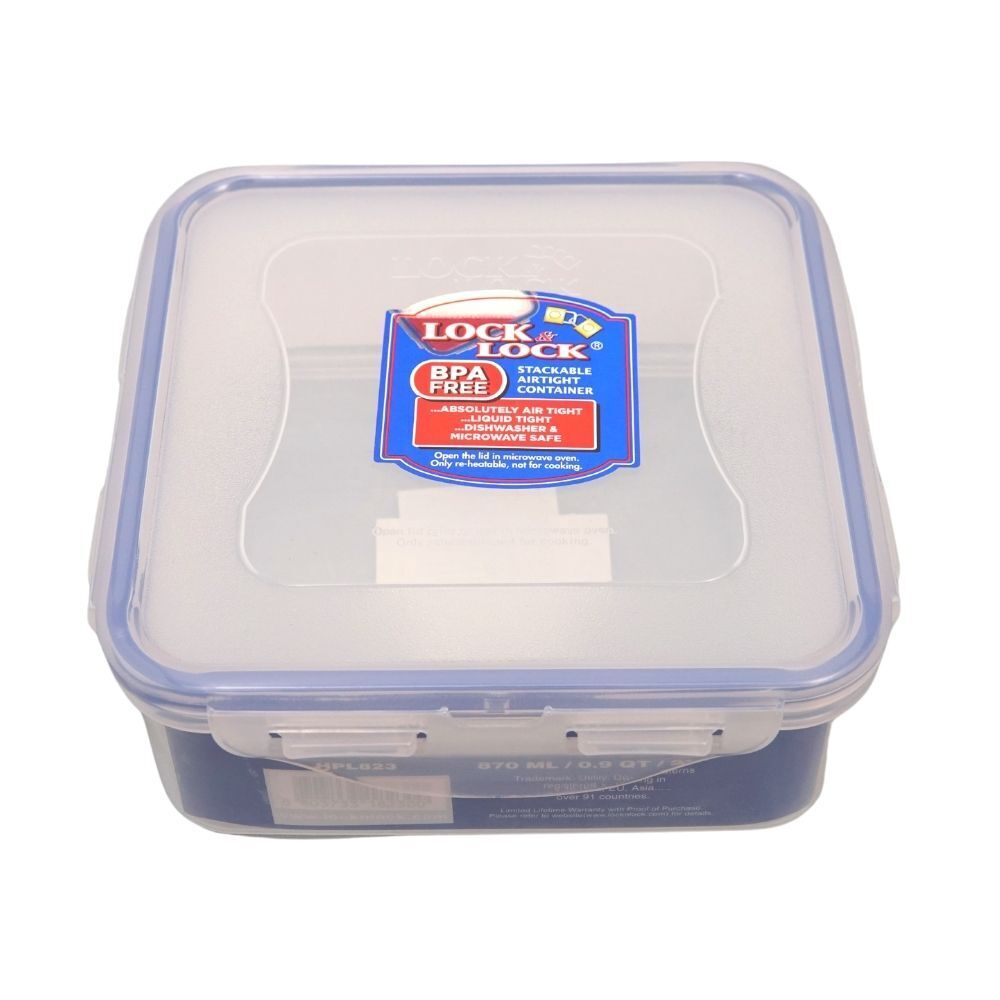 Lock&Lock Food Box Square 870ML HPL823RCL