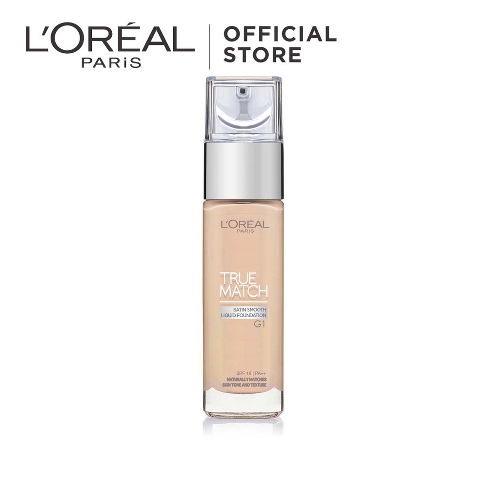 Loreal True Match Satin Smooth Liquid Foundation 30ML (G1 Golden Ivory)