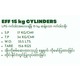 EFF Cylinda Green 15KG (12" 26")