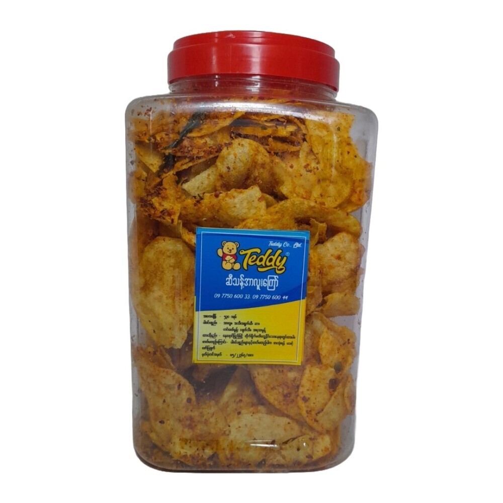 Teddy Salted Egg Potato Chips 530G (Spicy)