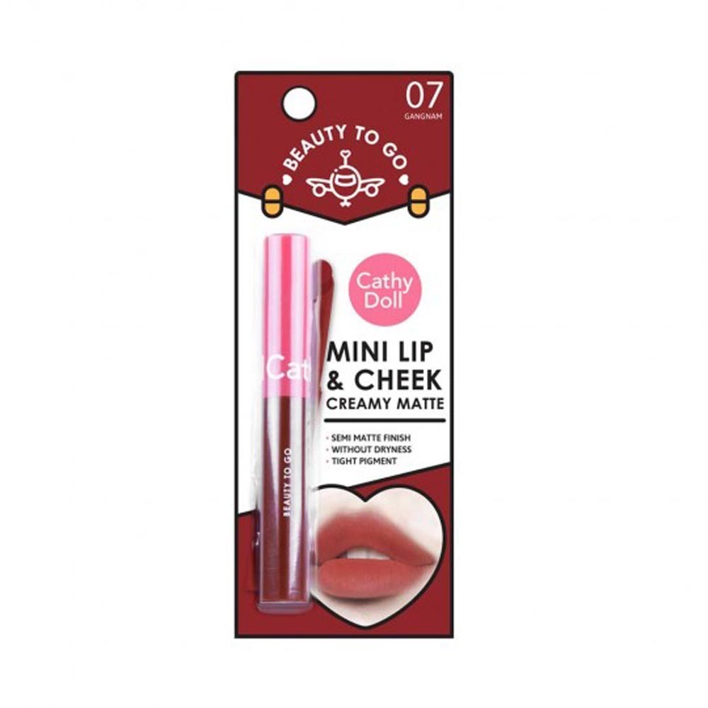 Cathy Doll Beauty To Go Mini Lip & Cheek Creamy Matte 0.6G / #07 (Gangnam)