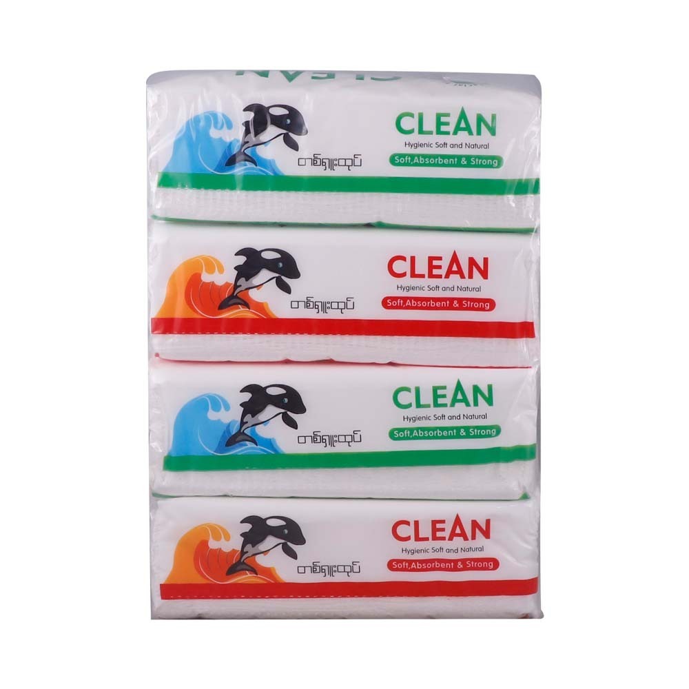 Clean Facial Tissue 3Ply 140PCS 1X4