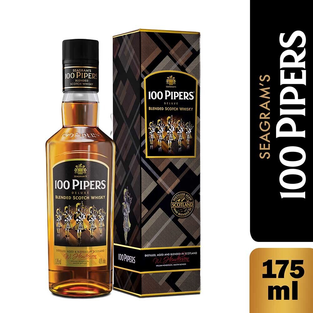 100 Pipers Blended Scotch Whisky 175ML