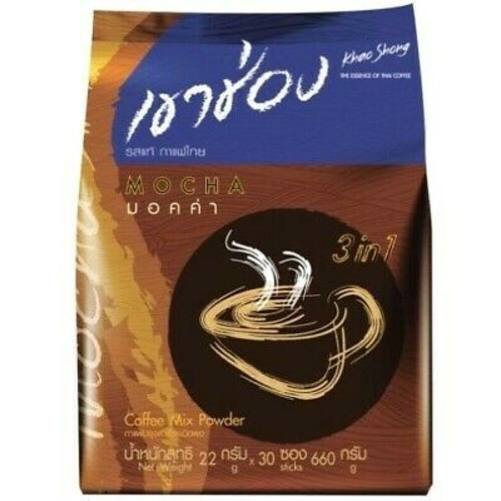 Khao Shong 3 In 1 Instant Mocha Coffee 660G 30Sticks