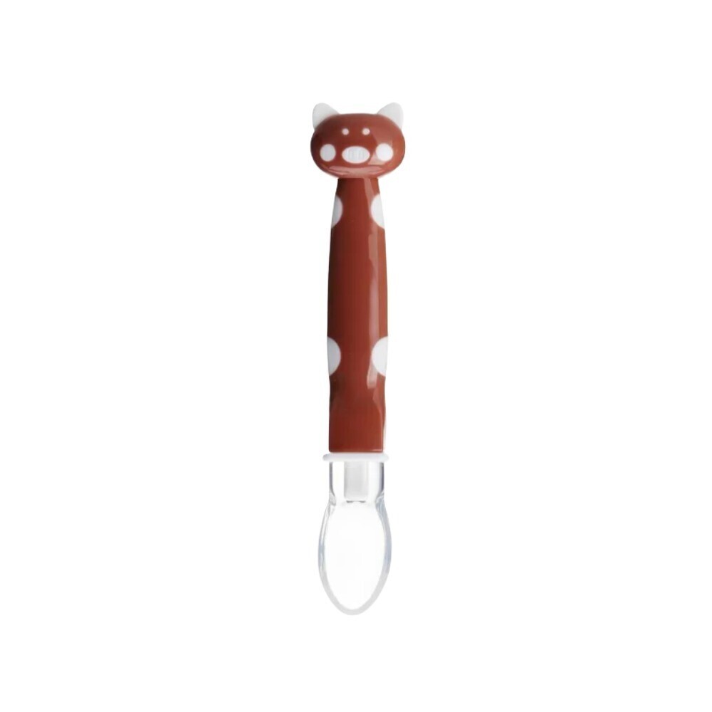 Baby Cartoon Silicone Spoon Brown 10778