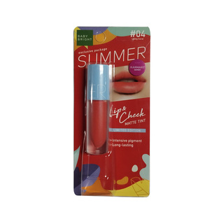 Baby Bright Summer Lip & Cheek Matte Tint 2.4G (06 Sunset)