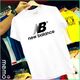 memo ygn New balance unisex Printing T-shirt DTF Quality sticker Printing-White (Medium)