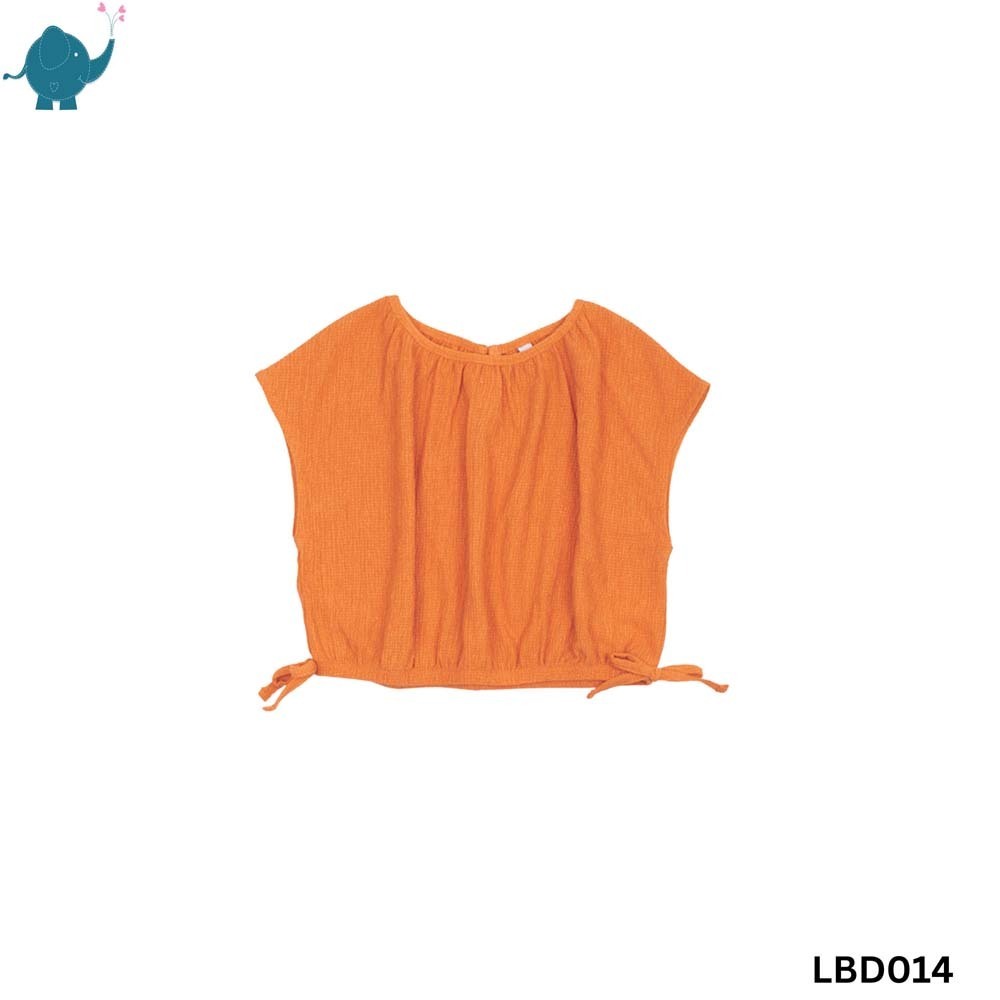 Max & Mia Kid Girl Short-sleeve Top LBD014 Orange 10 Years