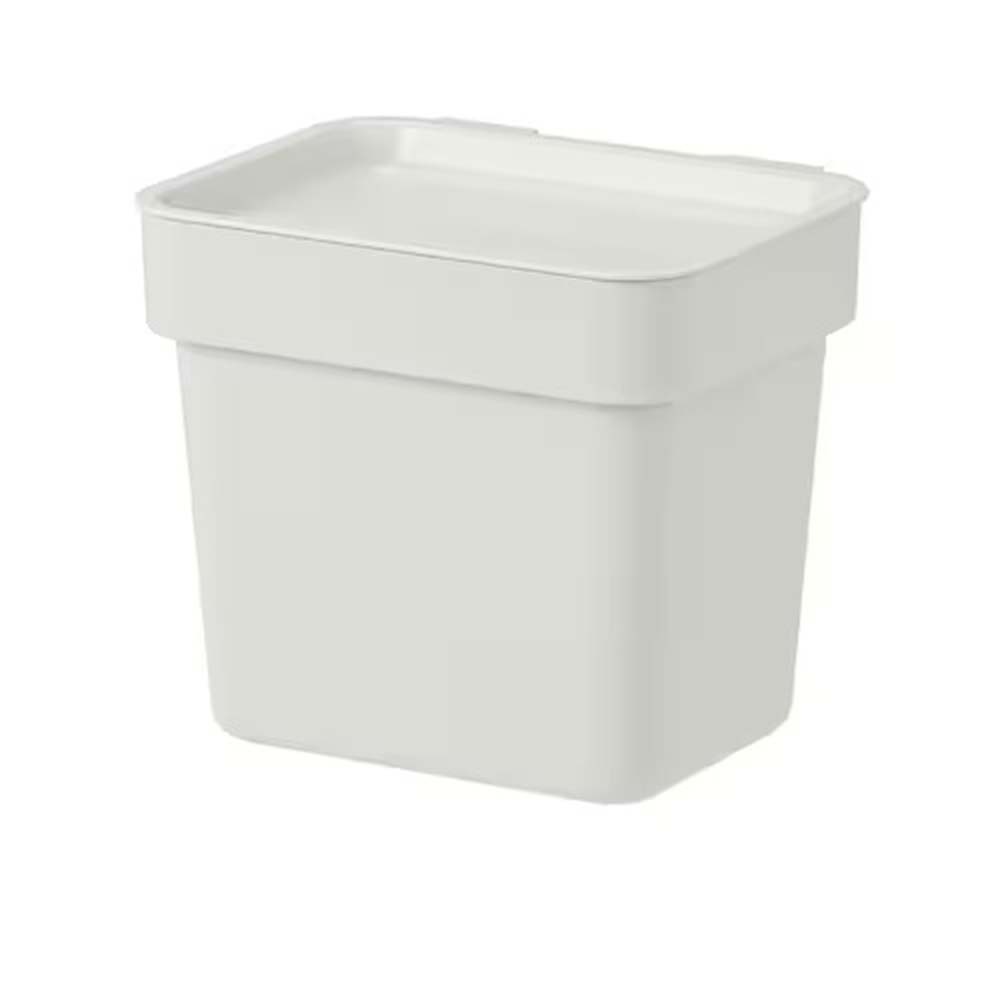 Ikea Hållbar Bin With Lid, Light Grey, 3 L 604.321.95