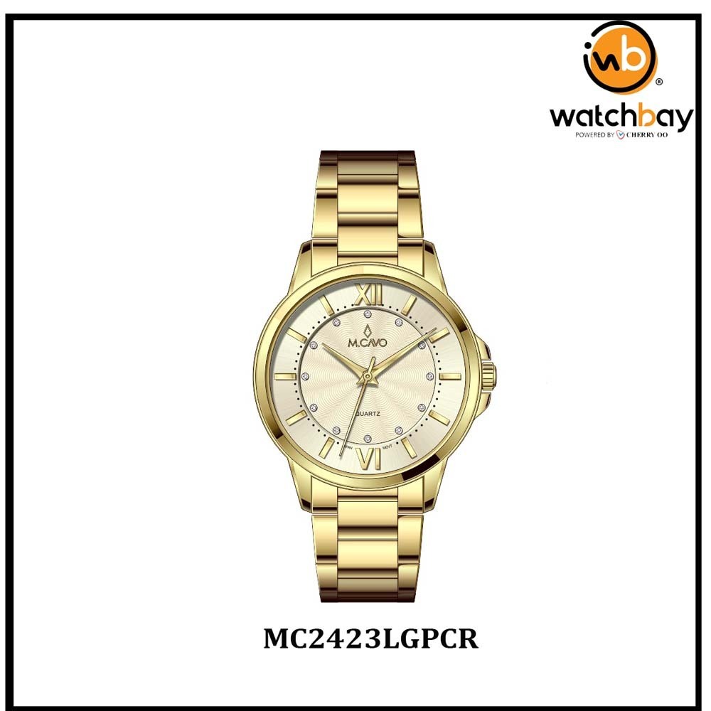 M.Cavo Women Watch MC2423LGPCR Cherry Oo