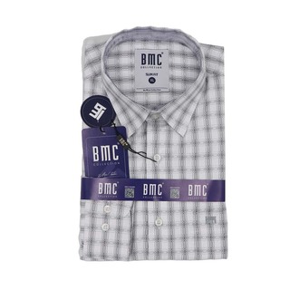 BMC Men Slimfit Shirt Long Sleeve 1330077 Brown Large