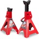 Car Jack Stand 3 ton 6600 lbs -2PCS pair (Red) 40CM X 20CM X 10CM