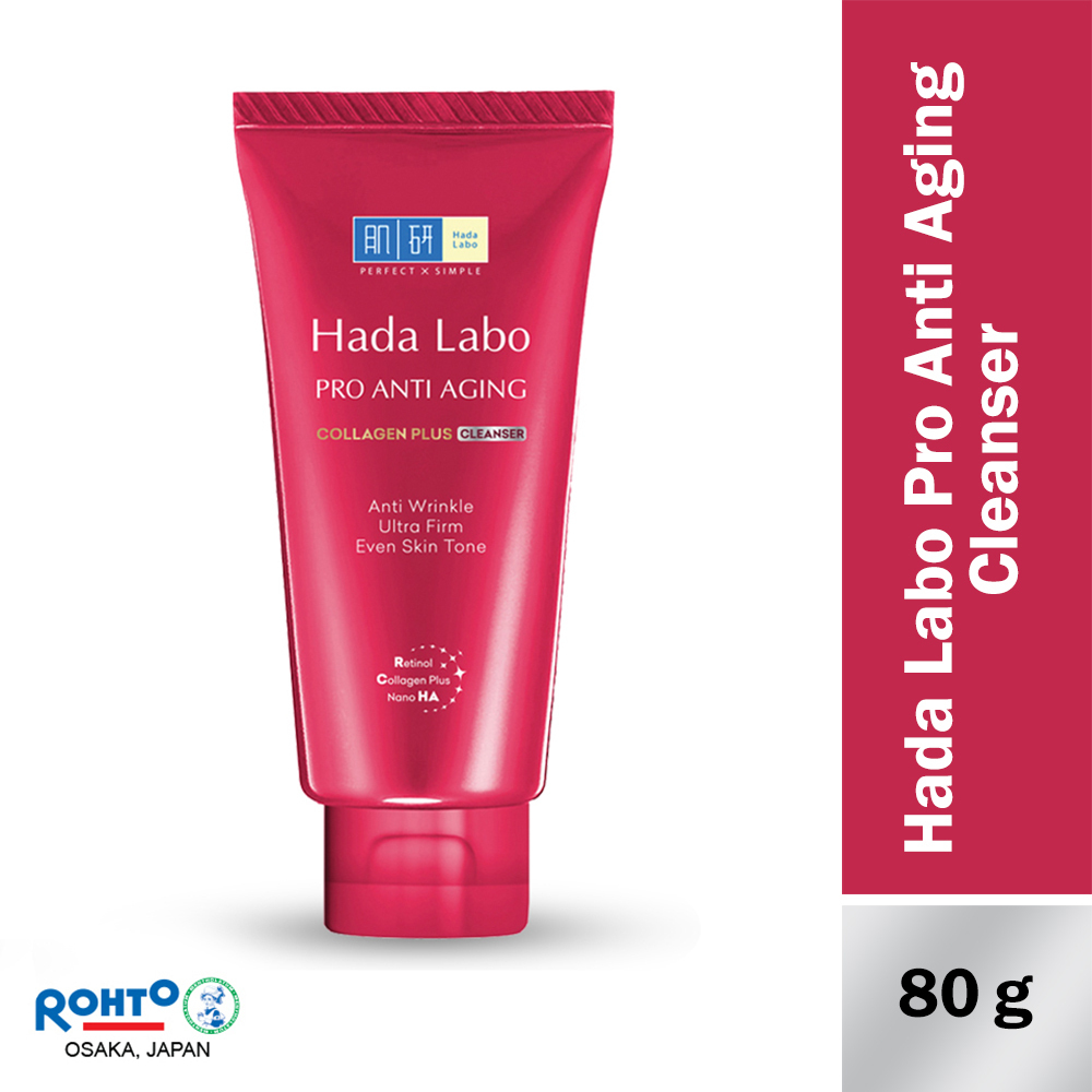 Hada Labo Pro Anti Aging Collagen Plus Cleanser 80G