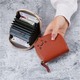 Beauty House Multi-Slot Leather Card Holder Wallet 1PC Random
