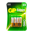 GP Super Alkaline Battery AAA Size 4PCS GP24A-2U4