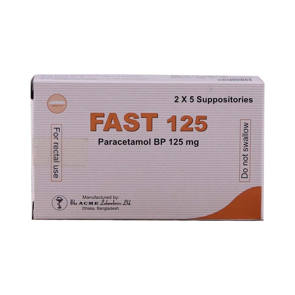 Fast 125 Paracetamol 2x5 Suppositories