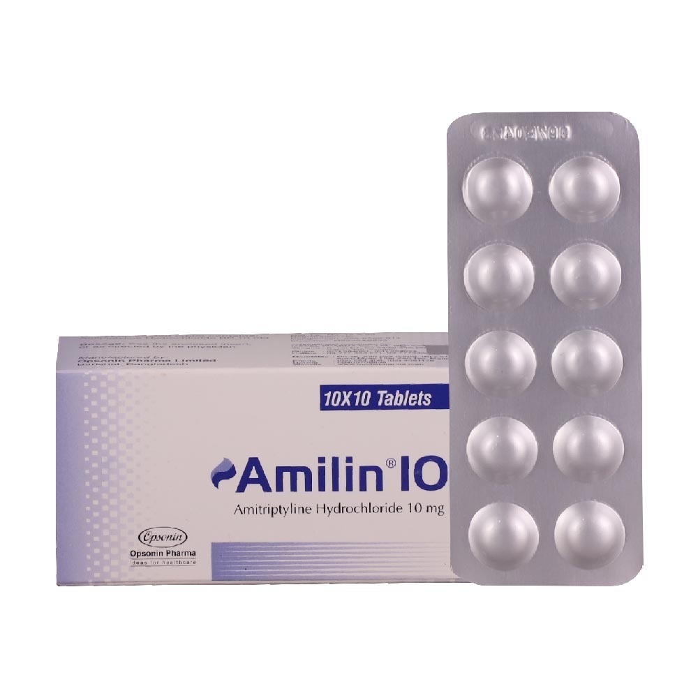 Amilin 10 Amitriptyline Hcl 10Tabletsx10