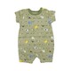 Te Te & Ta Ta Boy Romper Short Sleeves Green 0-3 Months (1PCS) KRPB-S101