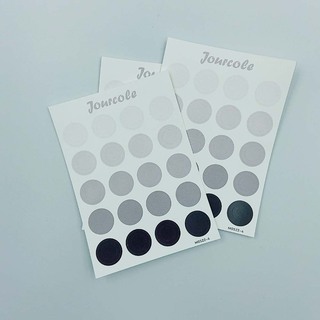 Jourcole  Circles and Dots Sticker One Sheet Journaling Deco Sticker  3.5x5inches JC0017 Purple