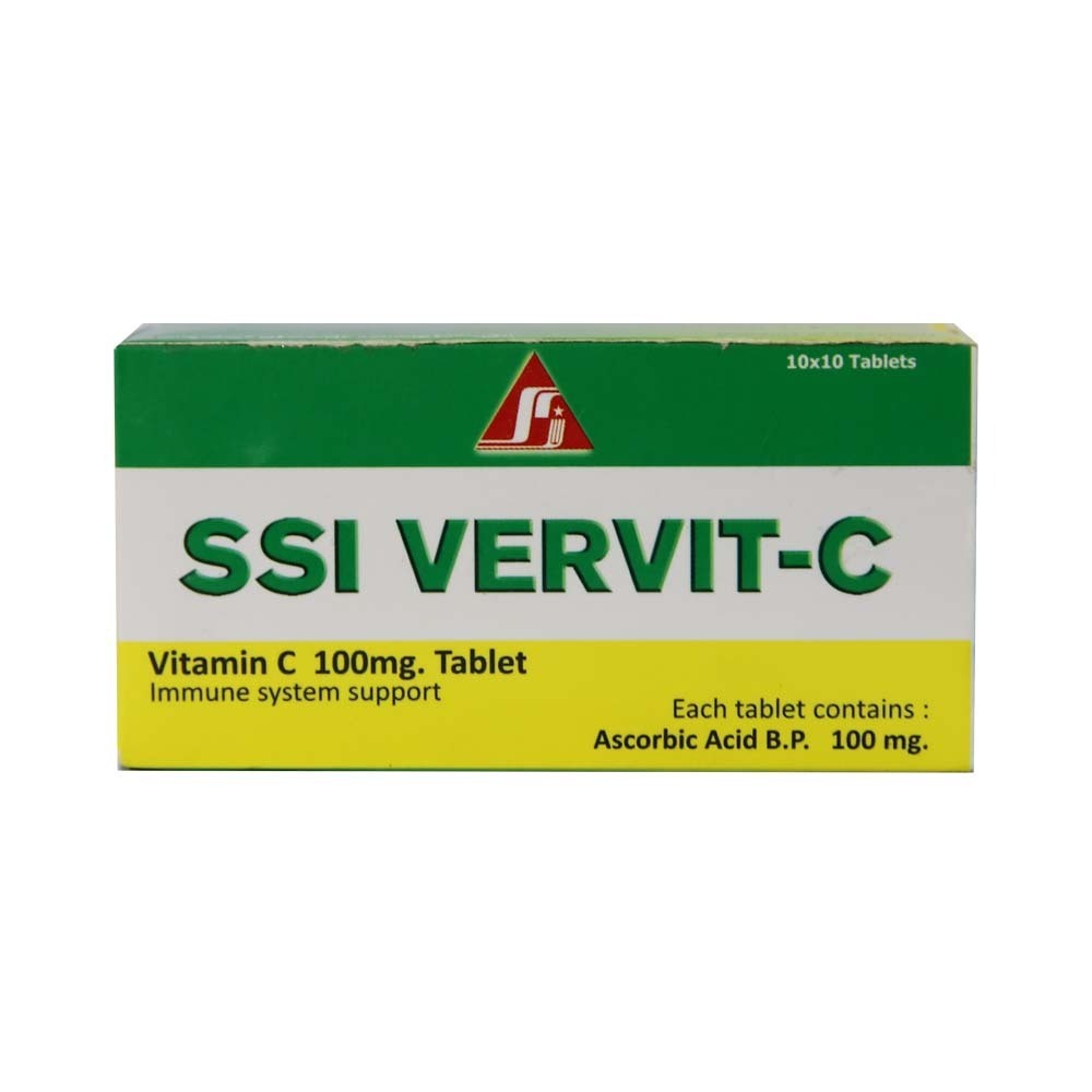 Ssi Vervit-C Vitamin C 100MG 10PCS