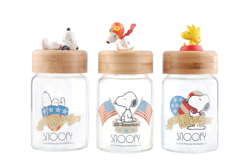 New World  Snoopy Bottle W/lid  S1032-L-B