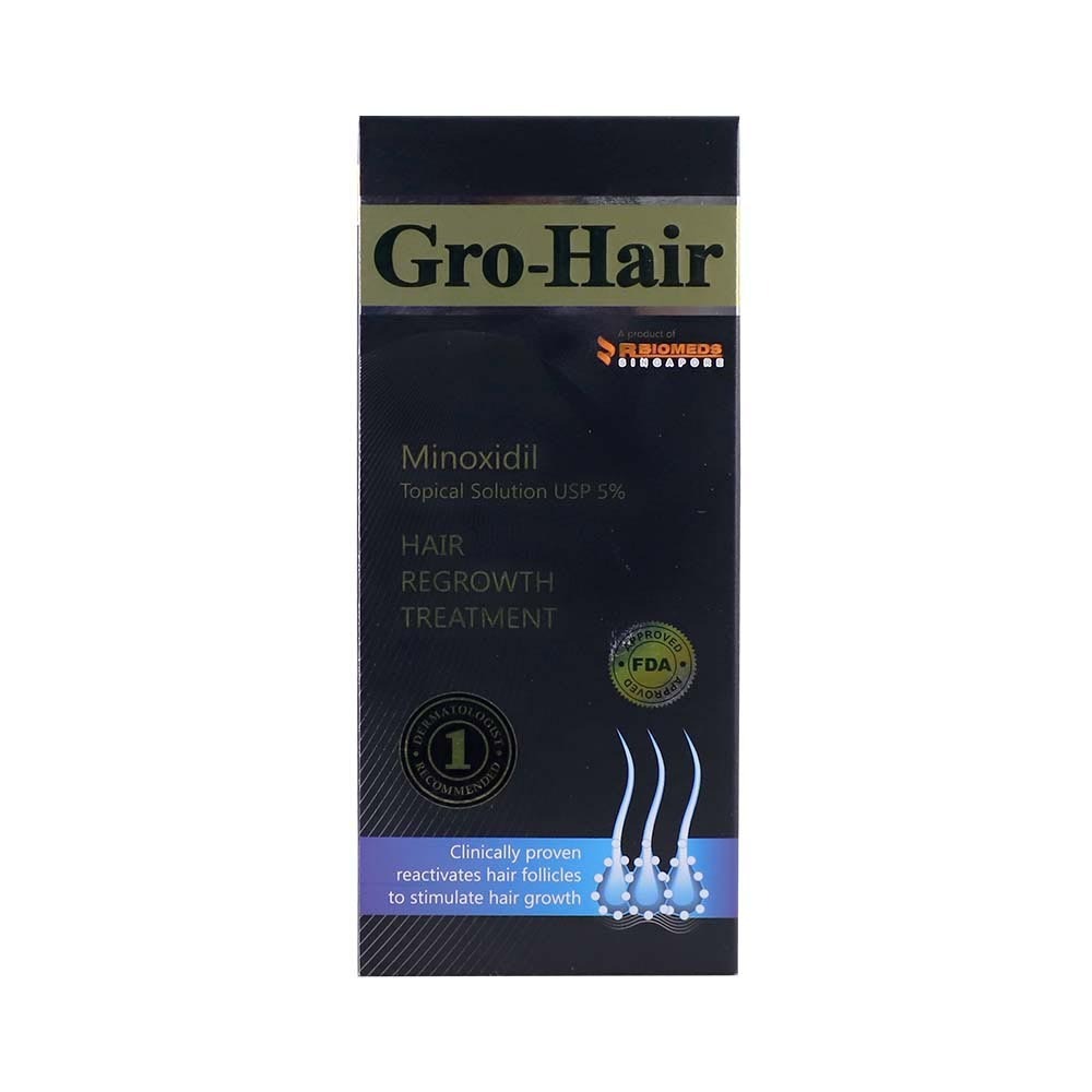 Gro-Hair Minoxidil Usp 5% Hair Regrowth 60ML