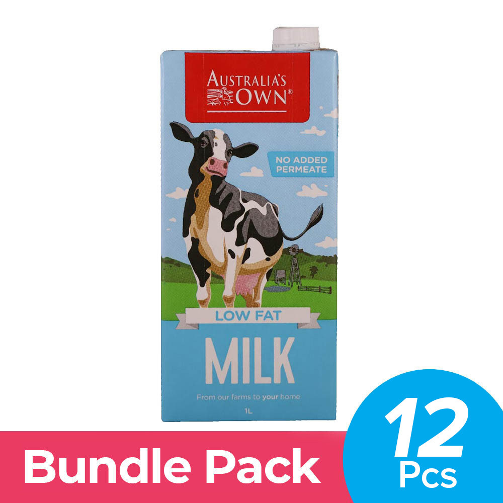 Australia`S Own UHT Low Fat Milk 1LTRx12PCS