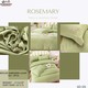 Rosemary Brocade Double Bedsheet Set SD-05 Green