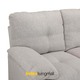 Furinbox Augusta Fabric Sofa 2/S Light Brown