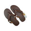 Sin Pauk Men Leather Slipper SPM-022 Brown (No-41)