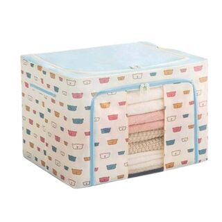 Foldable Clothes Storage Box (Blue)