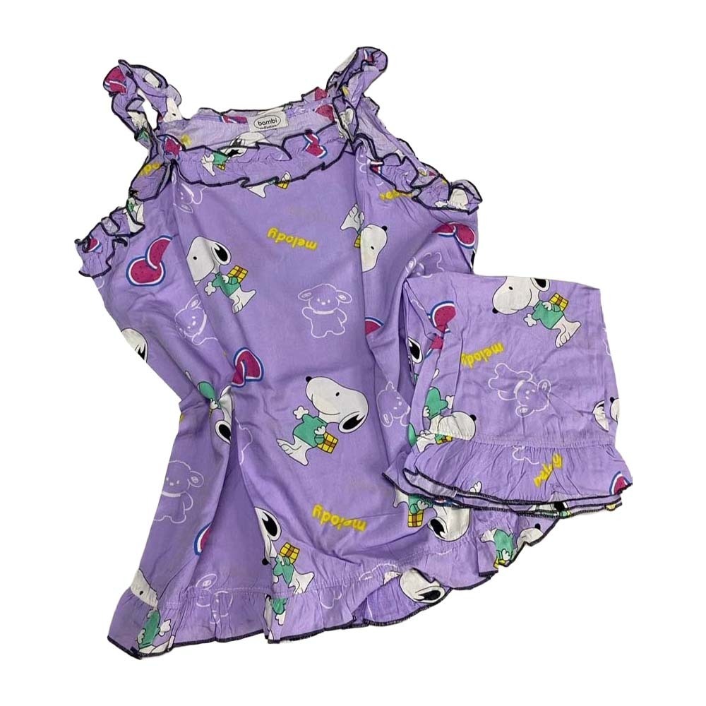 Bambi Women Spant One Set S/S (AA0055) Purple
