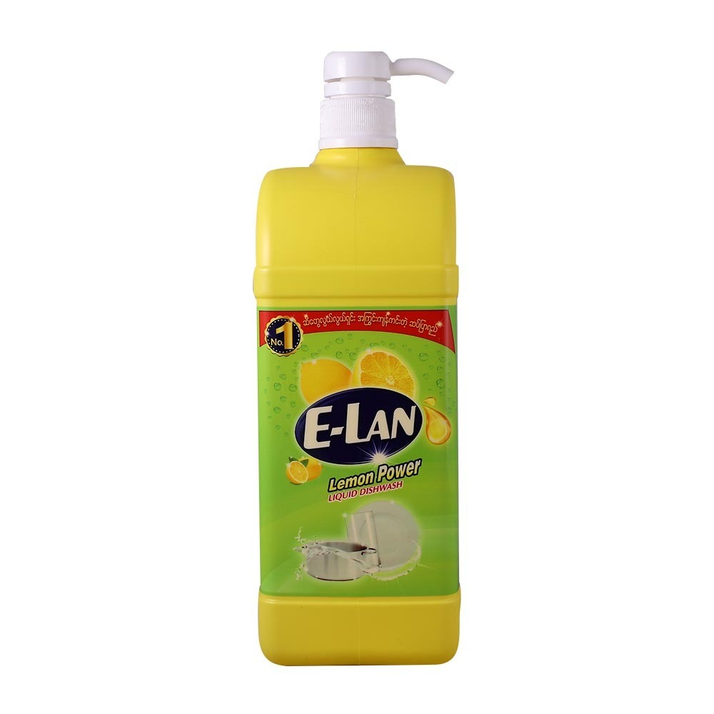 Elan Dishwash Liquid Lemon With Pump 1.2KG