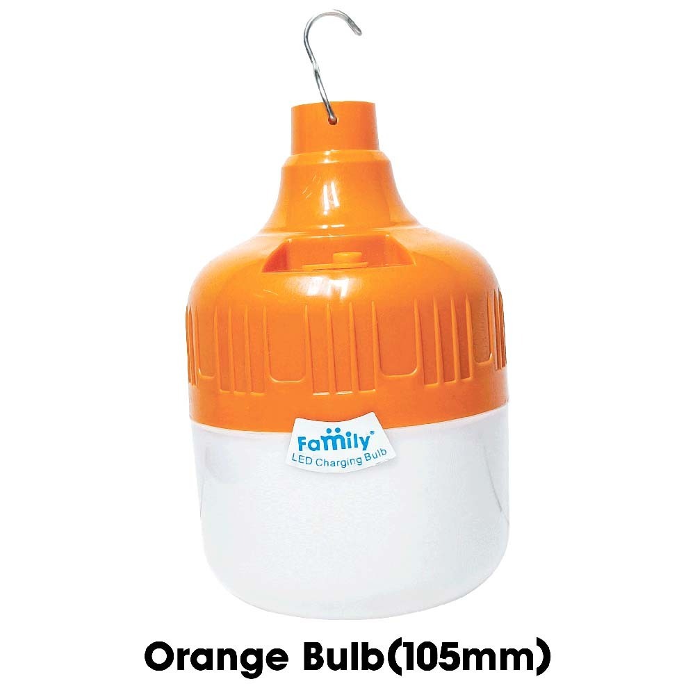 Family Orange LED Charging Bulb 100W (105mm)