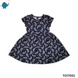 Max & Mia Girl Short-Sleeve Dress TO77001 Dark Blue Large