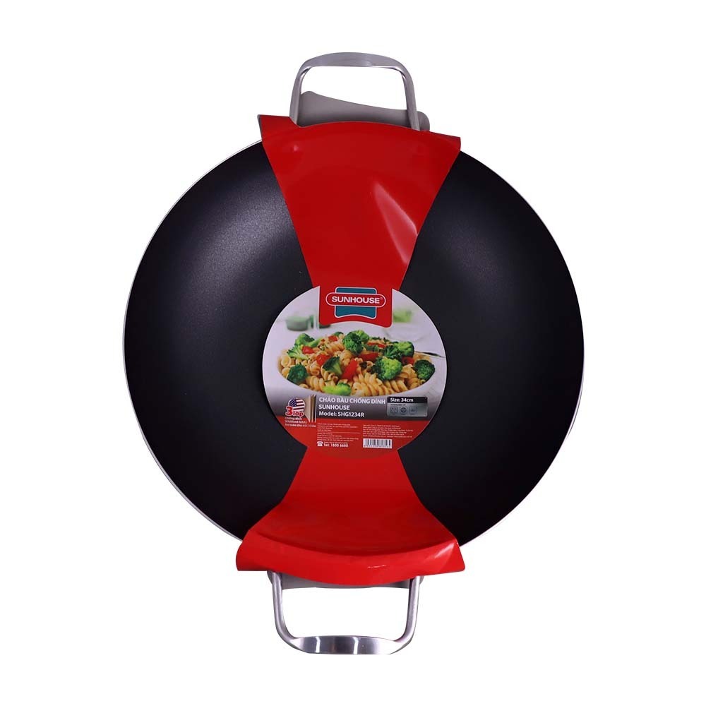 Sunhouse Wok Pan 34CM SHG1234R