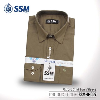 Oxford Shirt Long Sleeve SSM-O-P-L-090 (Muddy Yellow) Large