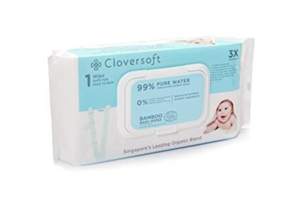 Cloversoft 99% Pure Water Organic Baby Wipes 70PCS