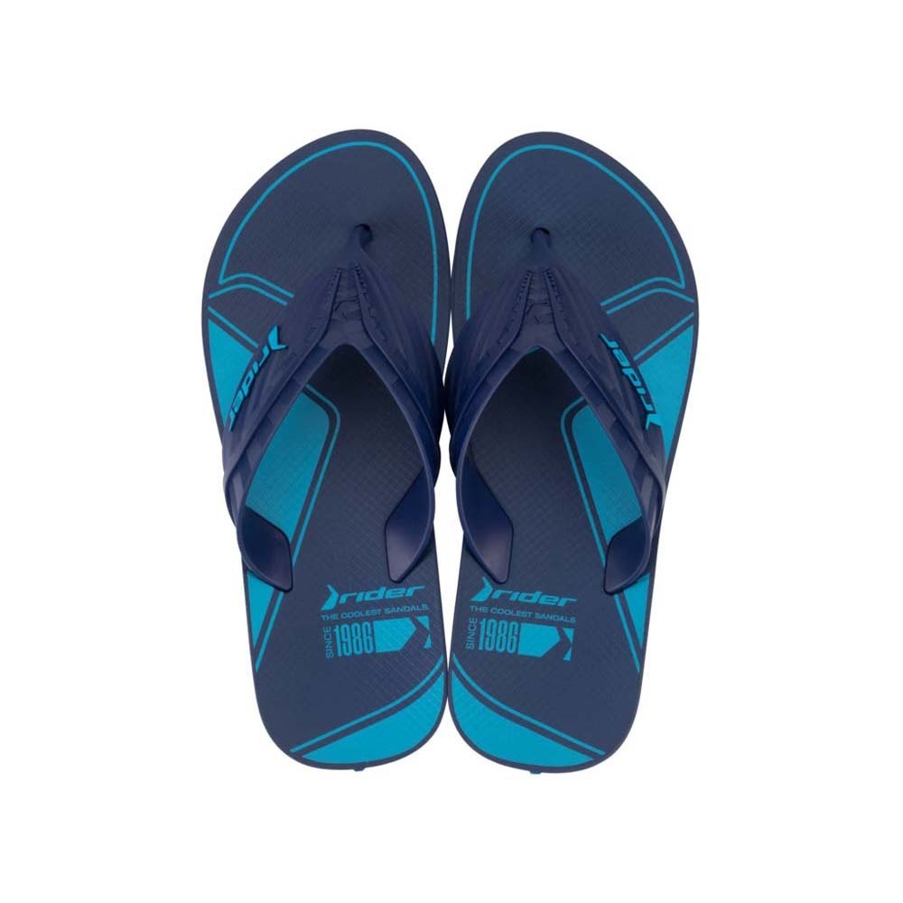 Rider Way Logomania II Thong A Flip (No-11) Blue & Dark Blue 212388BB08711