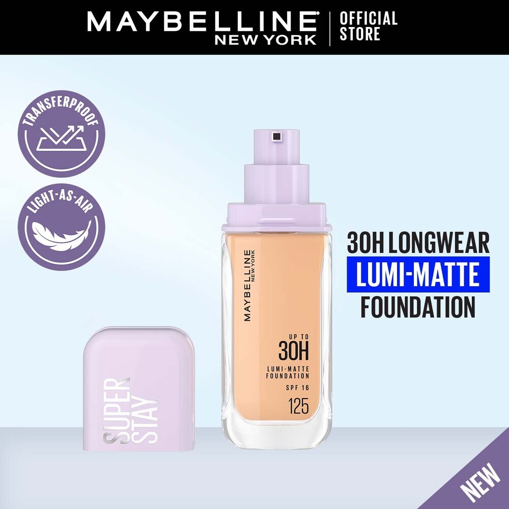 Maybelline Super Stay 30H Lumi-Matte Foundation SPF  16 35ML 125