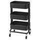 Ikea Råshult Trolley, Black, 28x38x65 CM304.459.91