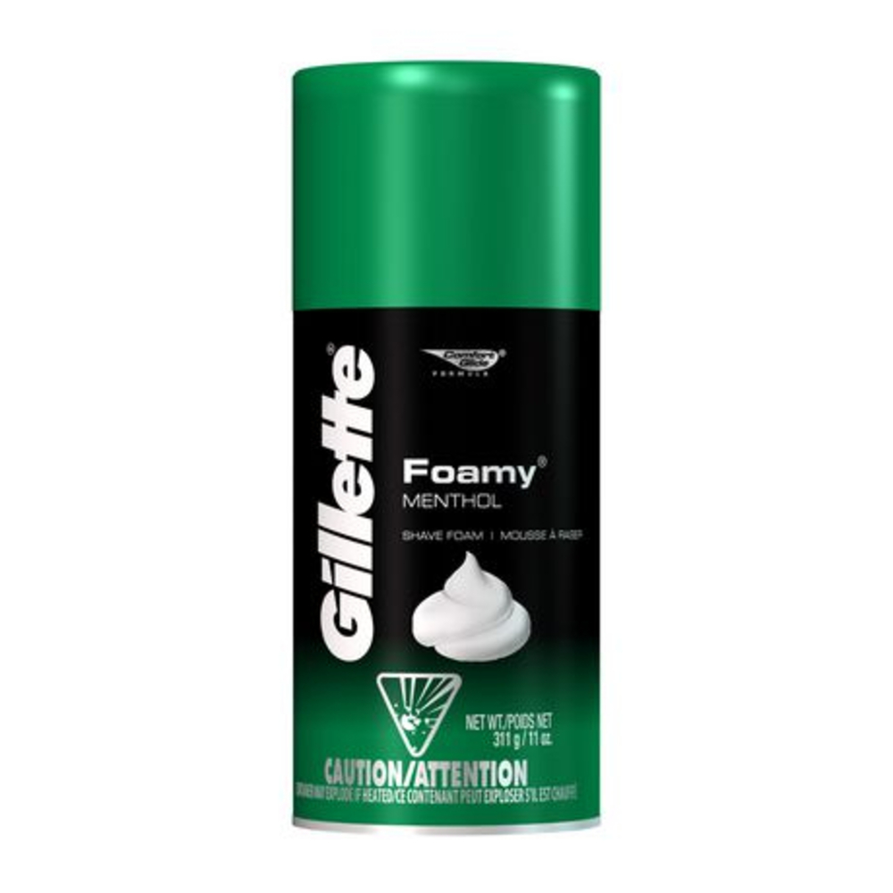 Gillette Foamy Menthol Shave Foam 175G