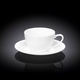 Wilmax Cappuccino Cup & Saucer 6 OZ (180ML) (3PCS) WL - 993001
