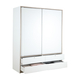 Winner Viko Sliding Wardrobe (160CM) White/Silver