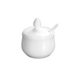 Wilmax  4OZ 130ML Mustard Pot with Spoon 3PCS WL - 996083