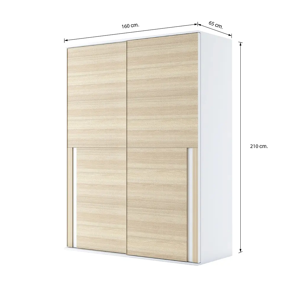 Winner Sydney Sliding Wardrobe (160CM) White