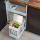 Ikea Hållbar Bin With Lid For Organic Waste, Light Grey, 10 L  604.338.83